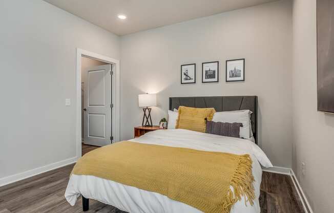 Bedroom with Overhead Lighting