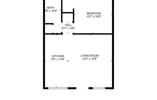 1 bed, 1 bath, 600 sqft, $1,050, Unit 666.5 28th St