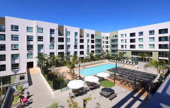 a view of the pool at residence inn clearwater