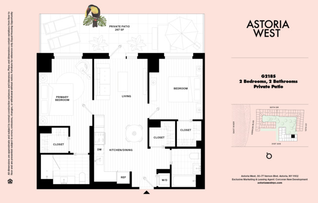 2 beds, 2 baths, $6,195, Unit 218SOUTH