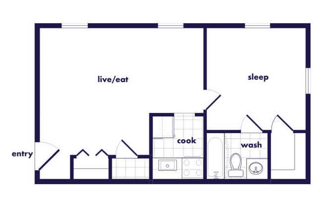 1 bed, 1 bath, $1,266