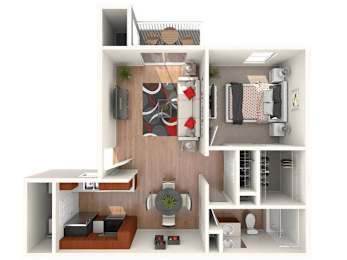 1 bed, 1 bath, 708 sqft, $1,185