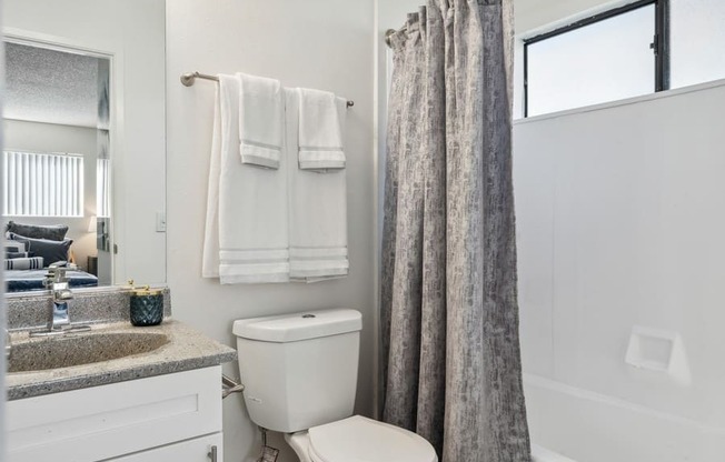 Bathroom at The District Apartment Homes