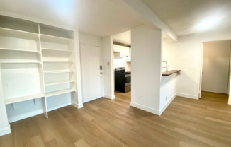 Stunning 1 Bed/1 Bath Condo Apartment with Private Balcony, Hardwood Flooring, AC, and Spacious Living Room