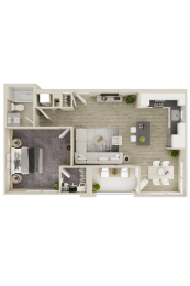 1 bed, 1 bath, 691 sqft, $2,099