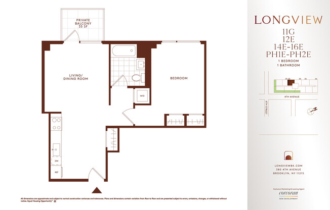 1 bed, 1 bath, $4,285, Unit PH1E