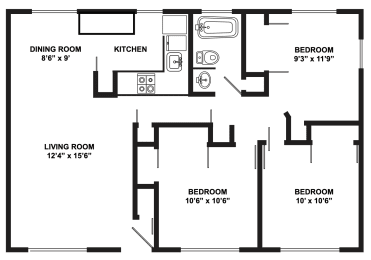 3 beds, 1 bath, 1,000 sqft, $2,028