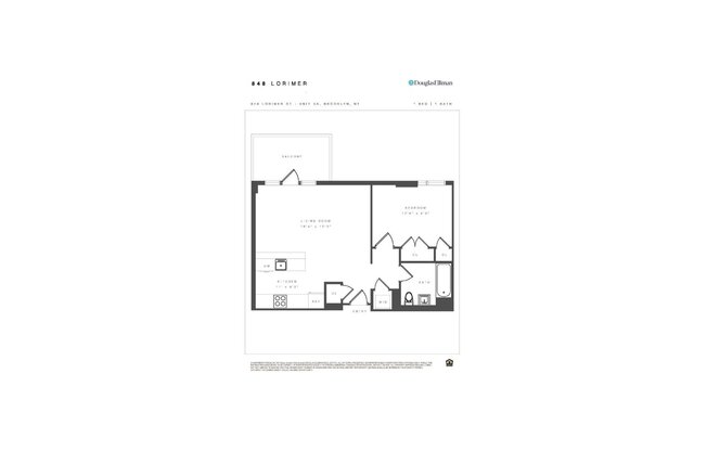 1 bed, 1 bath, $6,450, Unit 5A