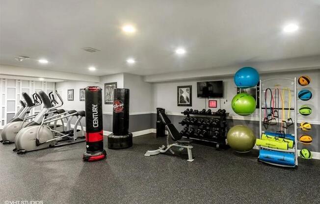 Fitness Center with Weights