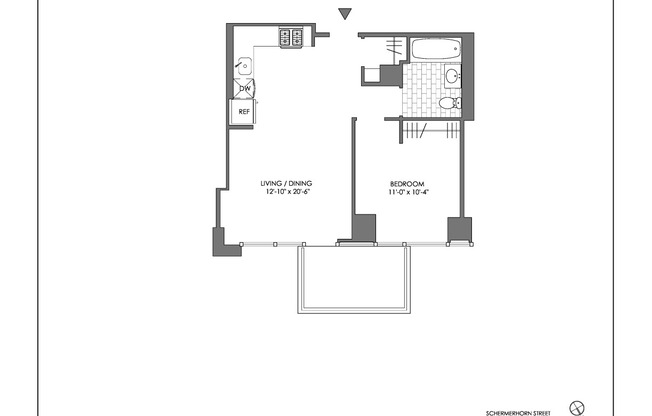 1 bed, 1 bath, $4,075, Unit 1911