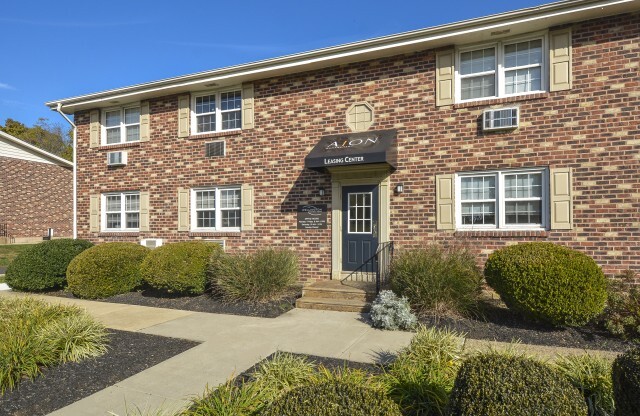 The Wellington apartment entrance to leasing center in Hatboro, PA