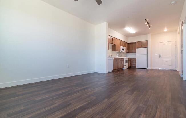 Kitchen and living room at Portola, Carlsbad, CA, 92010