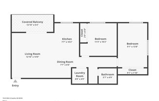 2 beds, 1 bath, 750 sqft, $1,745, Unit 304