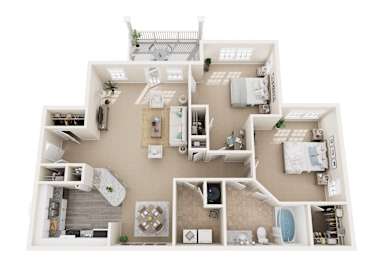 2 beds, 1 bath, 1,089 sqft, $1,643