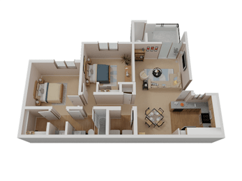 2 beds, 1.3 baths, 911 sqft, $1,795