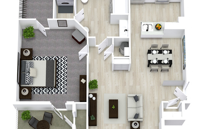 1 bed, 1 bath, 650 sqft, $1,099, Unit 12204