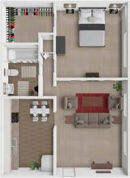 1 bed, 1 bath, 524 sqft, $839