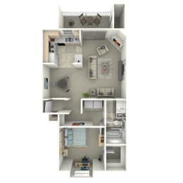 1 bed, 1 bath, 787 sqft, $1,308