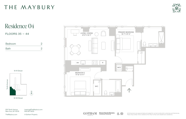 2 beds, 2 baths, $10,000, Unit 4304
