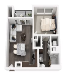 1 bed, 1 bath, 579 sqft, $2,030