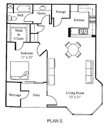 1 bed, 1 bath, 763 sqft, $1,680