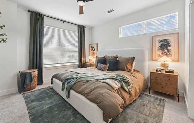 Bedroom of Model Unit at Whispering Pines in Euless, TX