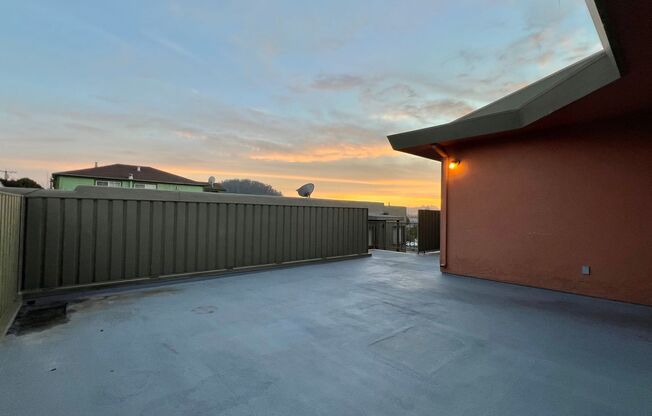 Large patio in this 3 bd 2 ba Nestled in the Heart of El Cerrito