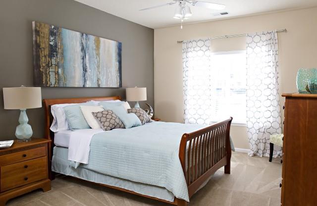 Bedroom at Northridge Crossing Apartments in Raleigh