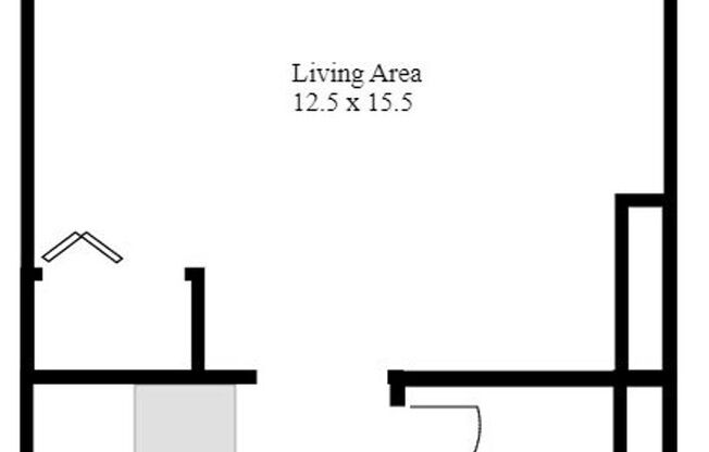 Studio, 1 bath, 330 sqft, $1,030, Unit 2F