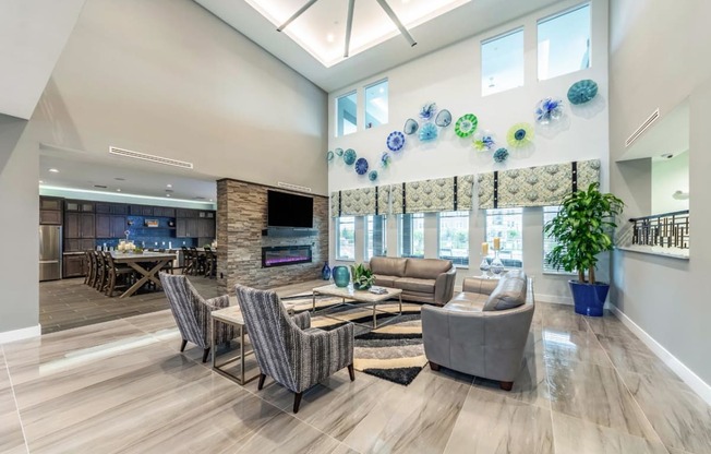 Guest-Waiting-Area at The Oasis at 301 Luxury Apartment Homes, Riverview, FL, 33578