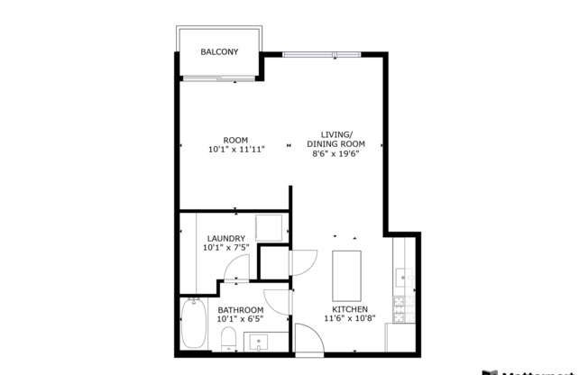 Studio, 1 bath, 580 sqft, $1,099, Unit 517