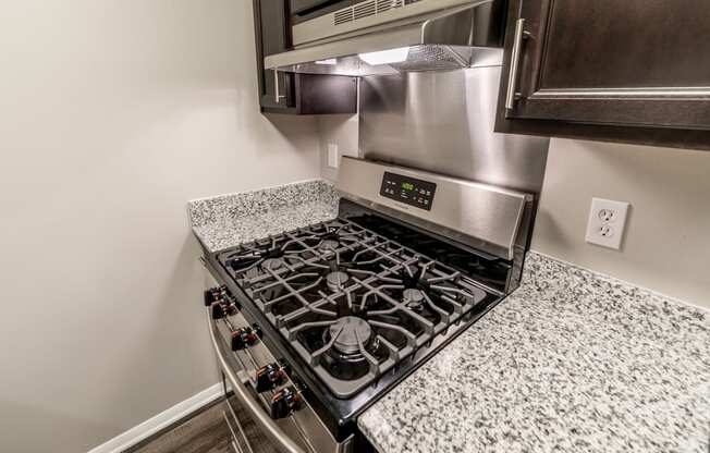 Gas Stove at Woodbridge Apartments Bloomington