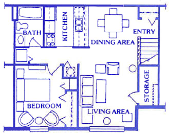 1 bed, 1 bath, 634 sqft, $1,399