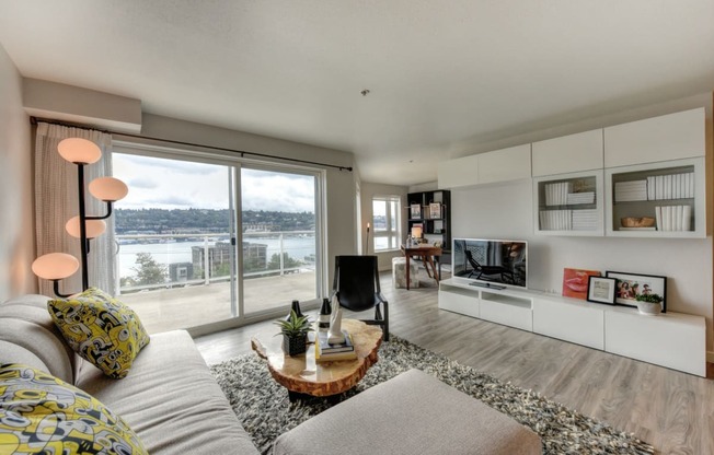 Living Room and Private Balcony