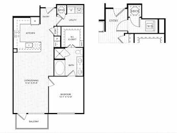 1 bed, 1 bath, 714 sqft, $1,650