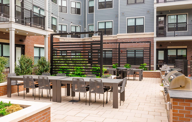 Outdoor Grill With Intimate Seating Area at Station Bay, South Amboy, 08879