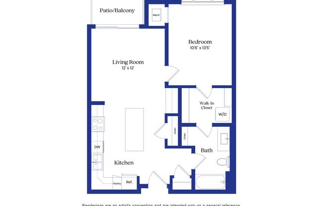 1 bed, 1 bath, 719 sqft, $1,489, Unit 325