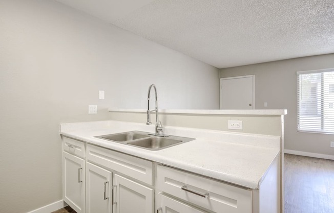 Two Bedroom Apartments in Glendale AZ - Spectra West - Digital Rendering of a Kitchen Sink with Plenty of Countertop Space