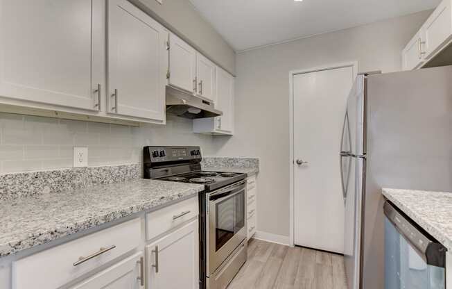 kitchen with white cabinets at Summerlin Meadows, Las Vegas, Nevada