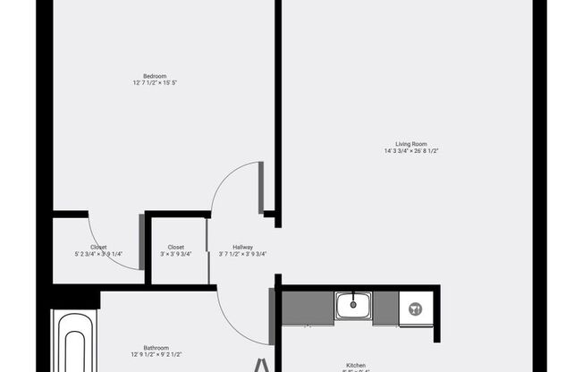 1 bed, 1 bath, 745 sqft, $2,310, Unit 405