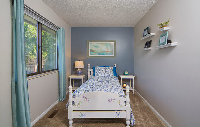 bedroom with Large Window