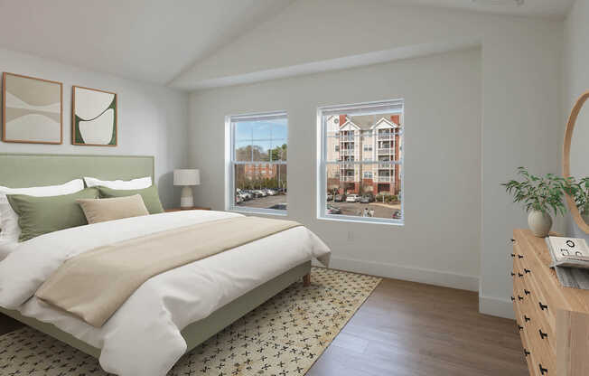 Bedroom with Hard Surface Flooring