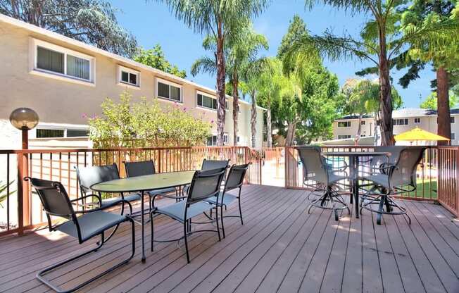 Outdoor Lounge Area at Laurel Grove, Menlo Park