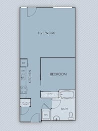 1 bed, 1 bath, 786 sqft, $1,999