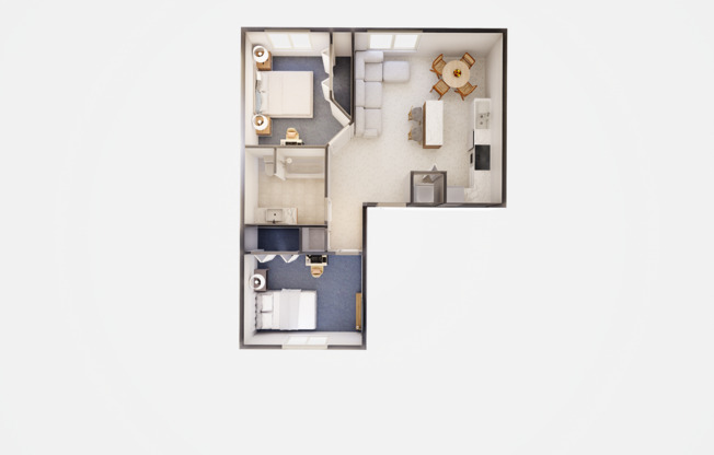 1 bed, 1 bath, 672 sqft, $1,350, Unit 25-406
