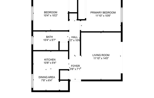 2 beds, 1 bath, $1,000, Unit Unit 03