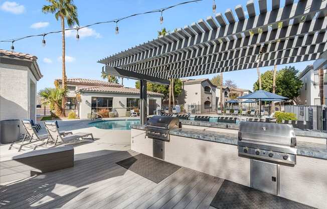 Bayside Apartments in Phoenix, Arizona Patio and BBQ's
