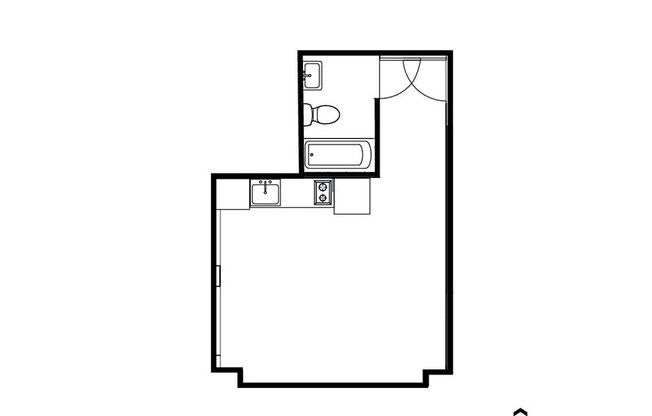 Studio, 1 bath, 350 sqft, $1,049, Unit 615
