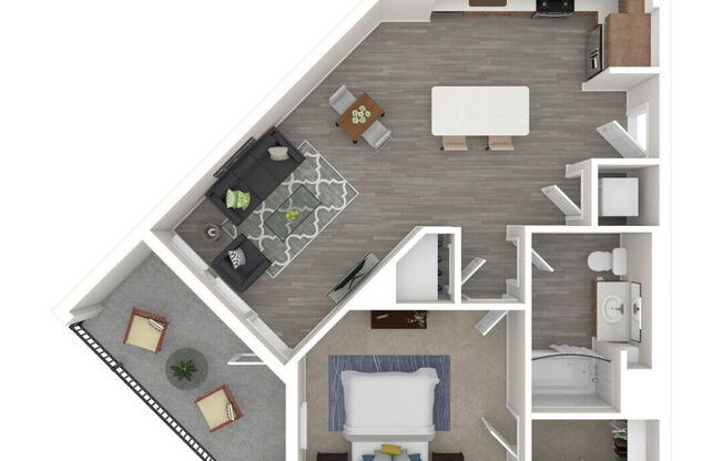 1 bed, 1 bath, 769 sqft, $3,550