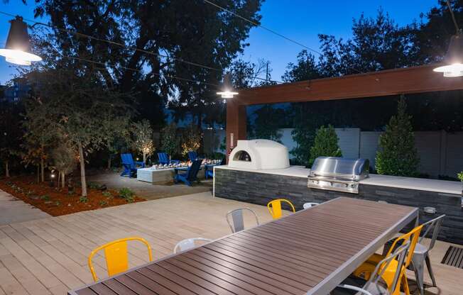 barbecue pavilion at Ladera